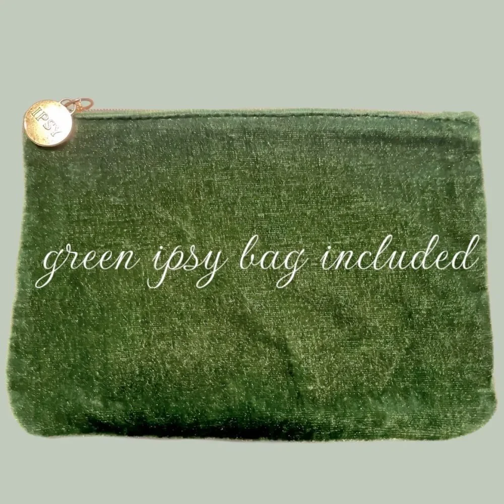 NWT MAX FACTOR X 5 PC SHADOWS BEAUTY BUNDLE + 1 VELVET GREEN IPSY MAKEUP BAG